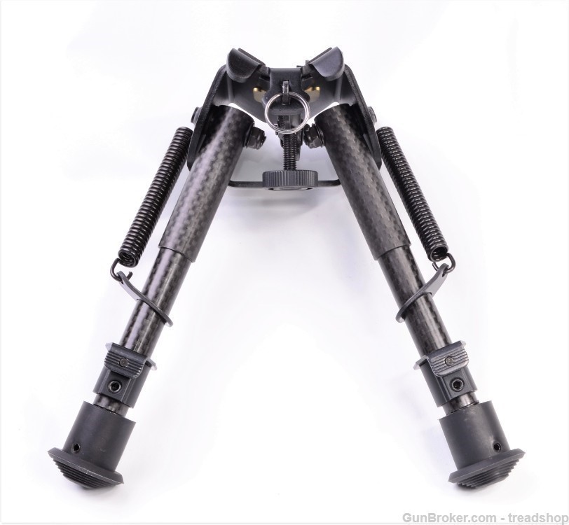 Lightweight Bipod w/ Sling Swivel Clamp Mount 6"-9" Carbon Fiber Legs-img-1