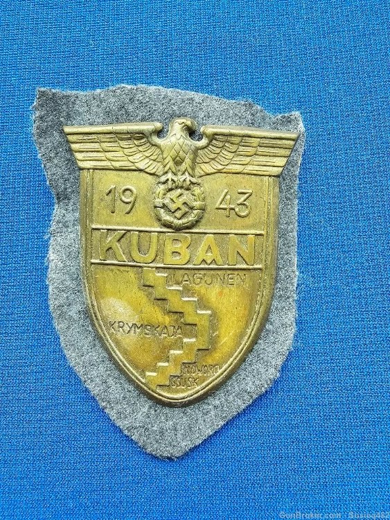 Original WWII German KUBAN CAMPAIGN SHIELD. (Kubanschild) -img-0