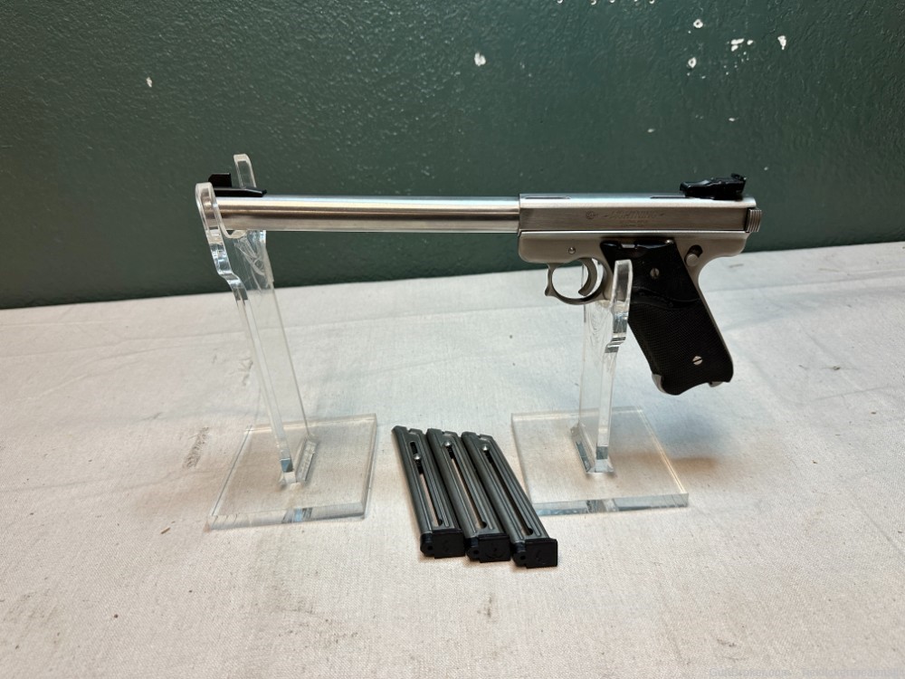 AMT (Automag) Lightning, Stainless, 22LR, 8.5”, Penny Auction, No Reserve!-img-0
