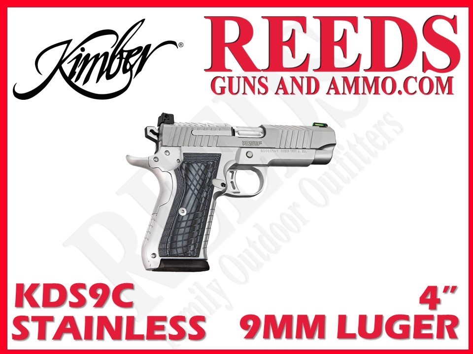 Kimber KDS9c Silver 9mm 4in 2-15Rd Mags 3100012-img-0