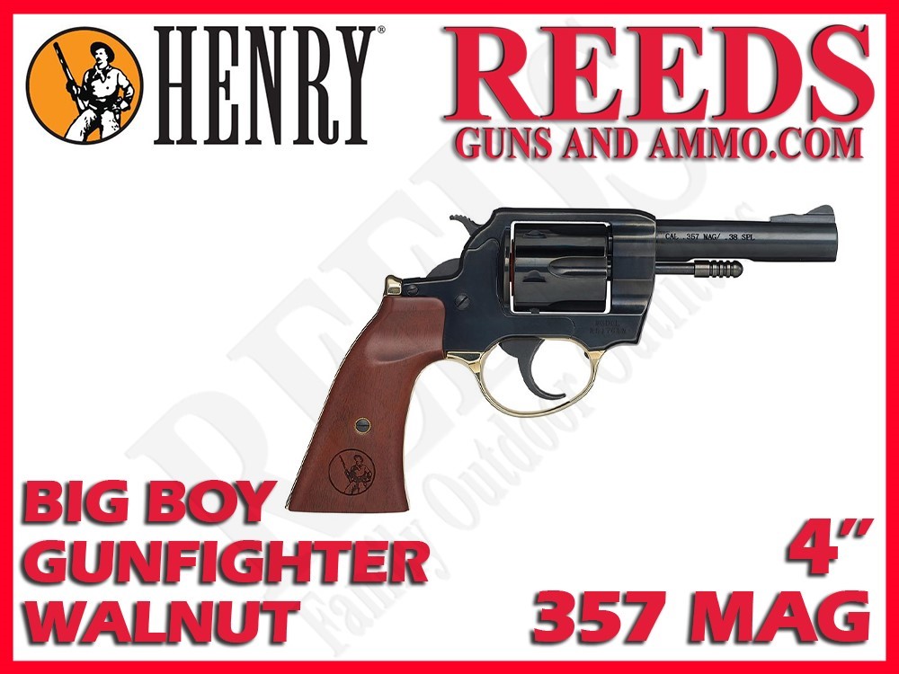 Henry Big Boy Revolver Gunfighter Grip 357 Mag 4in 6 Shot H017GDM-img-0