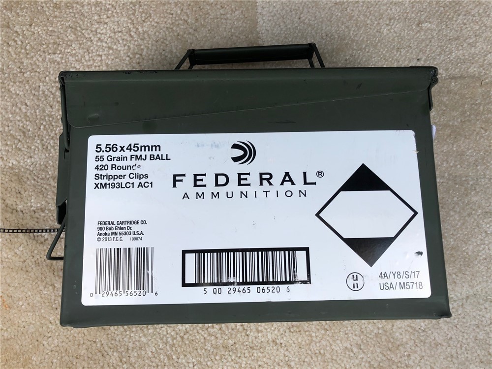 Federal 420 rds can 5.56 55gr XM193-img-0