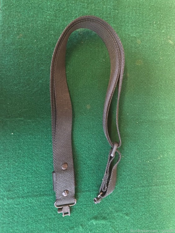 Nylon rifle sling black with quick detach swivels-img-0