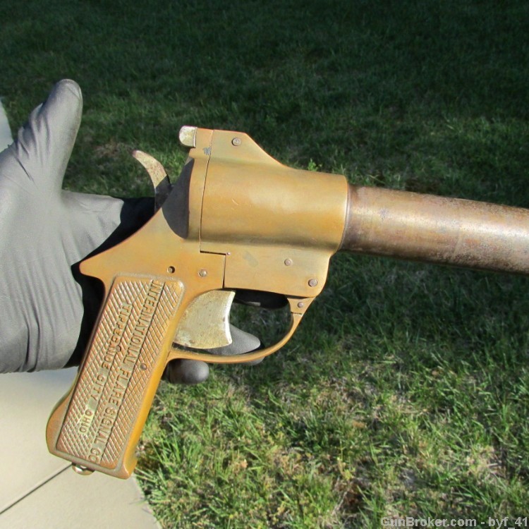 Original WWII Flare Pistol International Signal Fans of Garand Carbine 1911-img-33