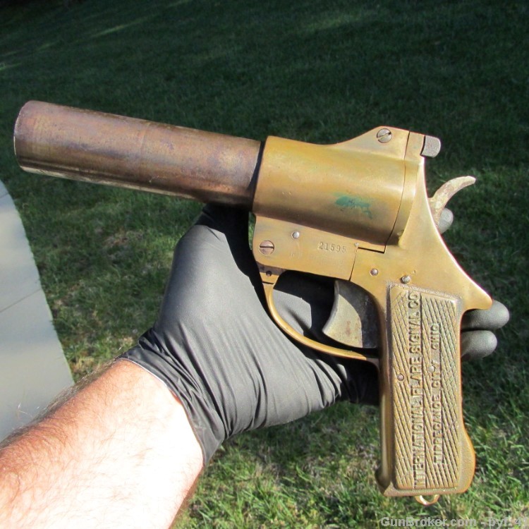 Original WWII Flare Pistol International Signal Fans of Garand Carbine 1911-img-32