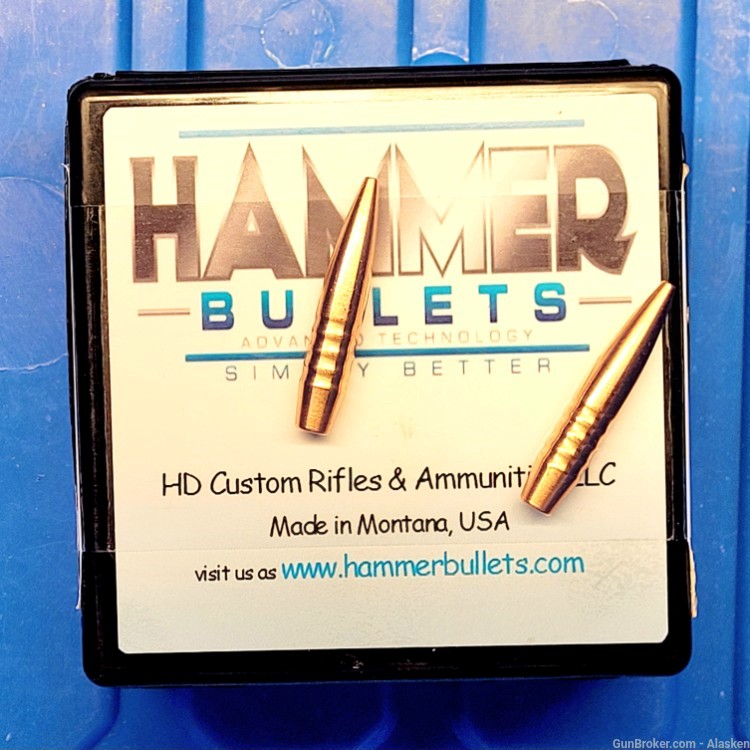 6.5m / .264 123 grain HAMMER, copper bullets, box of 82-img-2