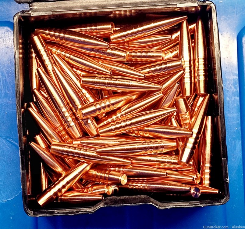 6.5m / .264 123 grain HAMMER, copper bullets, box of 82-img-1