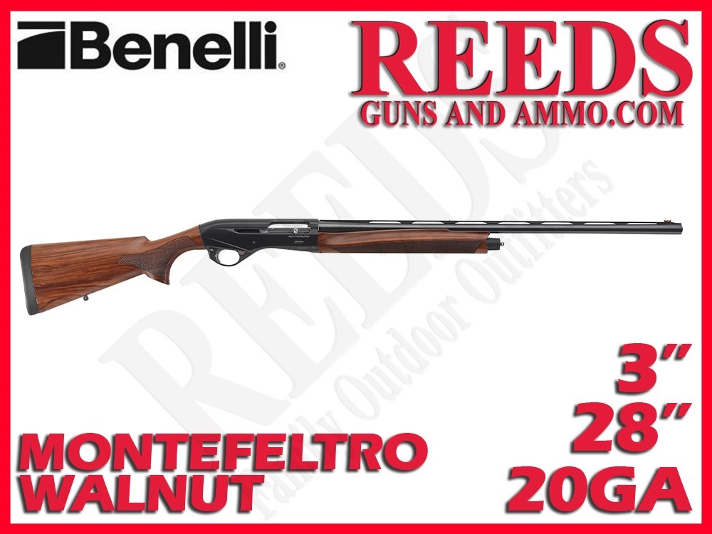 Benelli Montefeltro 2023 Walnut 20 Ga 3in 28in 10885-img-0