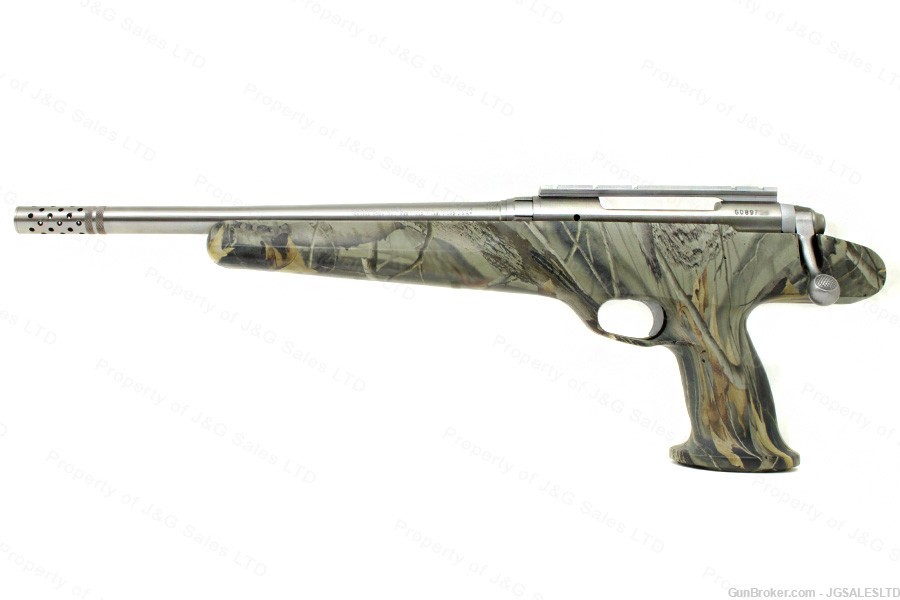 Savage Striker 516 Bolt Action Pistol, 300WSM, Stainless and Camo, Nice!-img-1