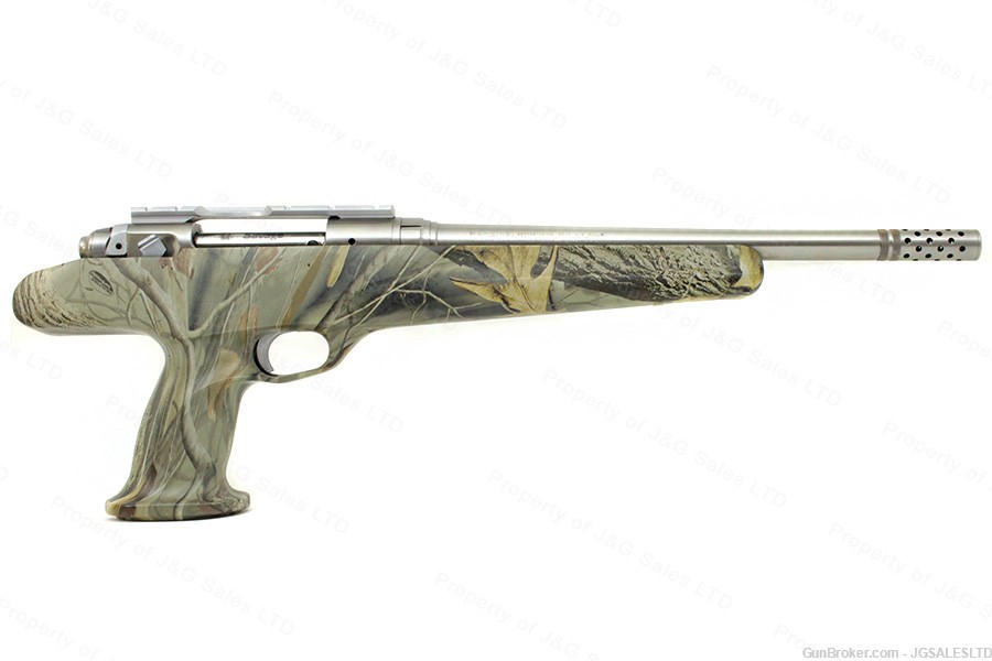 Savage Striker 516 Bolt Action Pistol, 300WSM, Stainless and Camo, Nice!-img-0