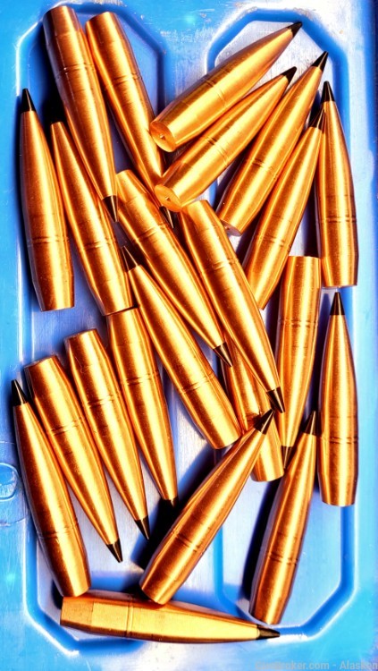 .375 325 grain LAZER tipped hollow point copper Cutting Edge Bullets, 22 pc-img-1
