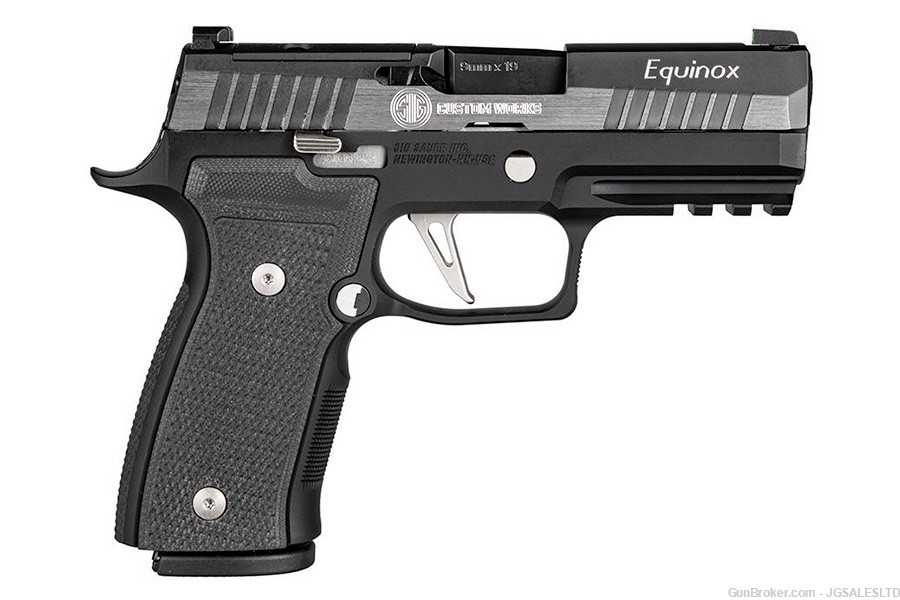 Sig Sauer P320 AXG Equinox 9mm Pistol, Alloy Frame, Two-Tone, Tritium, New-img-0