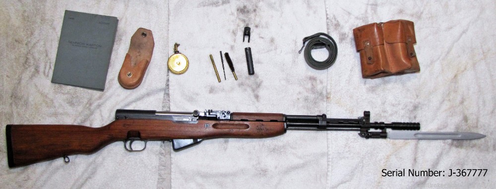 Two SKS Yugo rifles with sequential serial numbers with accessories-img-6