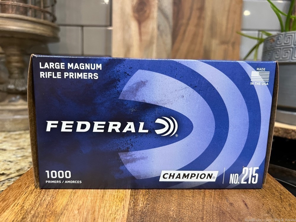 Federal Large Magnum Rifle Primers 1000 ct no. 215 large rifle magnum-img-1