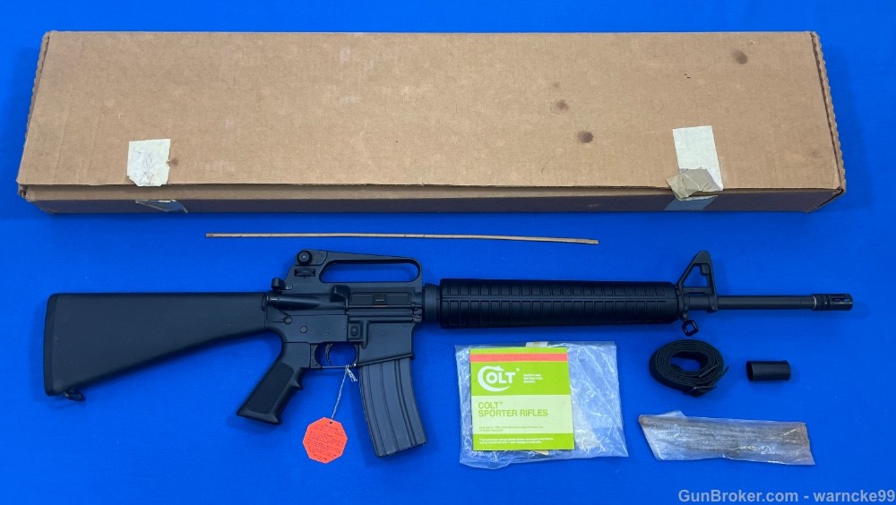 Nice Colt Sporter Target Model AR15 with Factory Box & Extras! Penny Start!-img-0