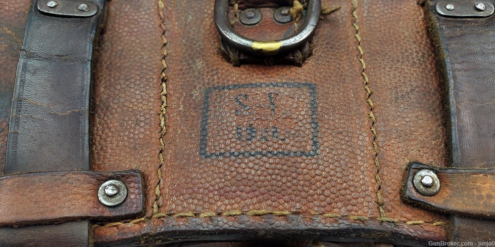 WWI German 1915 dated 8mm Mauser Ammunition pouch, Finland Civil Guard used-img-5