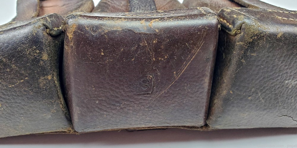 WWI German 1915 dated 8mm Mauser Ammunition pouch, Finland Civil Guard used-img-3