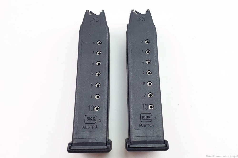 Two excellent condition Glock .45 magazines, 10 round-img-0