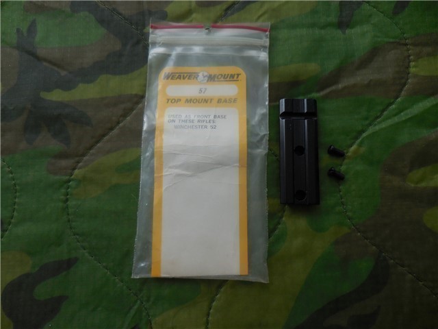 Weaver Top Mount Base For Winchester 52 Rifles-img-2