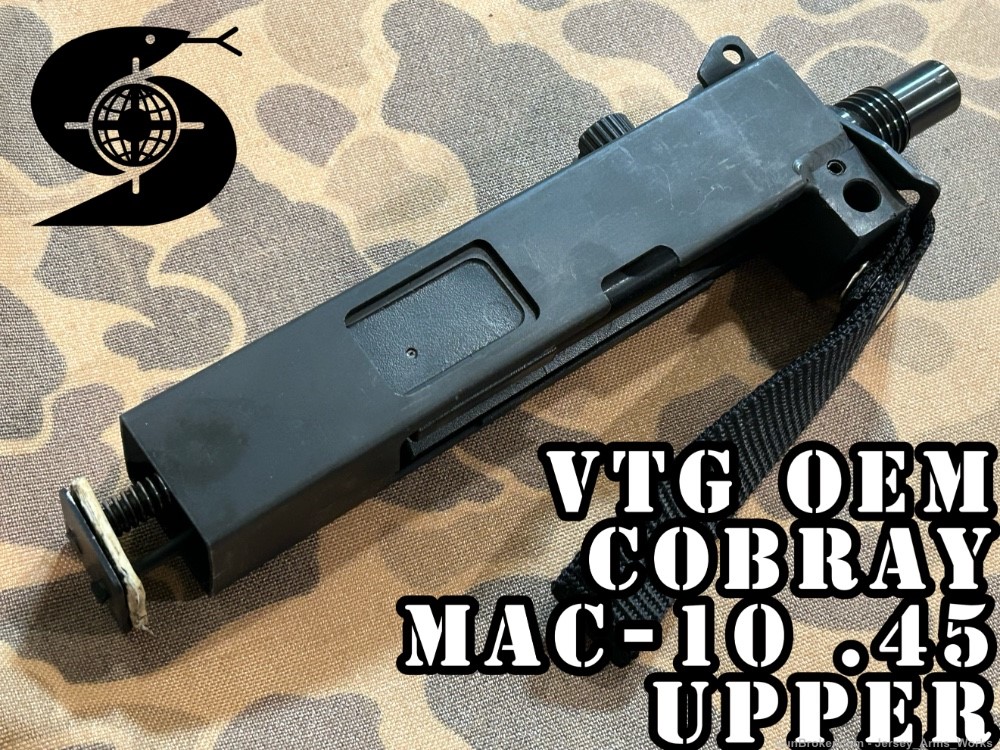 OEM SWD Cobray RPB Ingram M10 MAC-10 .45 Upper Receiver M10A1 M10/45 SMG -img-0