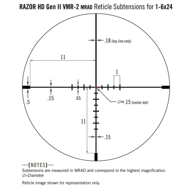 Vortex Razor Gen II HD-E 1-6x24 VMR-2 MRAD 16009-img-1