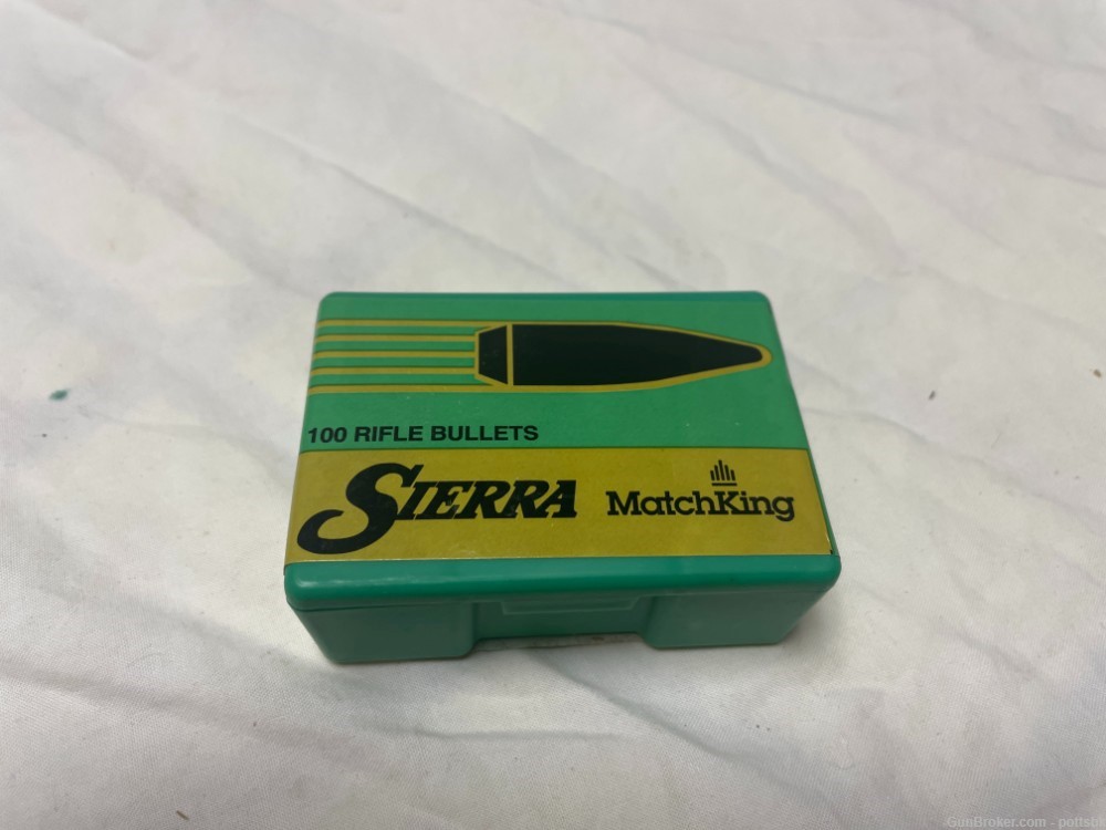 Sierra 22 cal. 69 gr HPBT Match King bullets.  Full box of 100 bullets-img-2