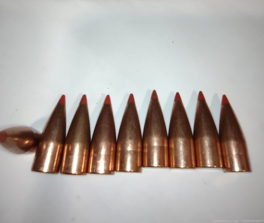 Hornady .308 V-Max 110gr Pulled Bullets With Light Crimp Marks 250 Bullets -img-1