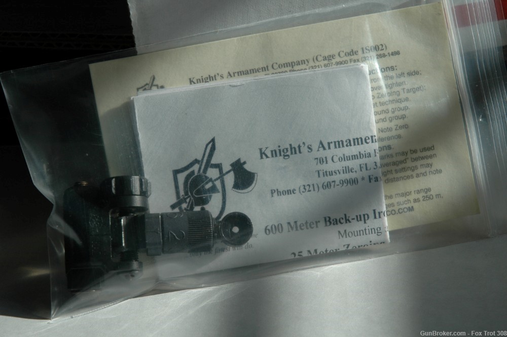 KAC Knight's Armament USMC 200-600 Meter Micro Rear Sight 25650 AR15 M4 M16-img-3