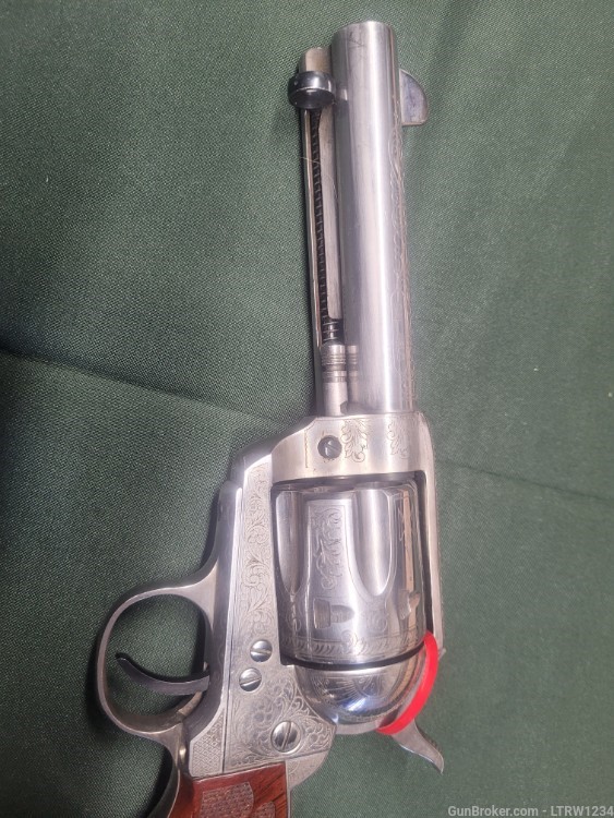 Cimmeron/Pietta 45LC SAA engraved revolver.-img-13