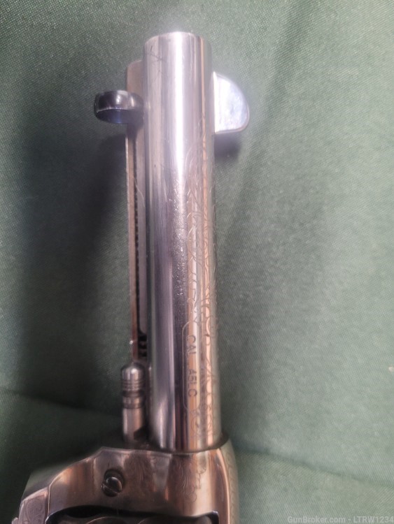 Cimmeron/Pietta 45LC SAA engraved revolver.-img-12