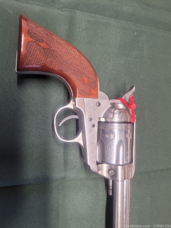 Cimmeron/Pietta 45LC SAA engraved revolver.-img-8