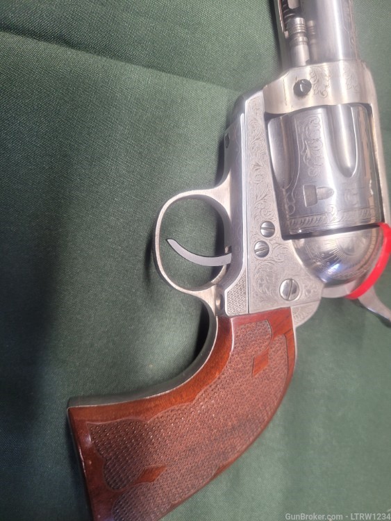 Cimmeron/Pietta 45LC SAA engraved revolver.-img-11