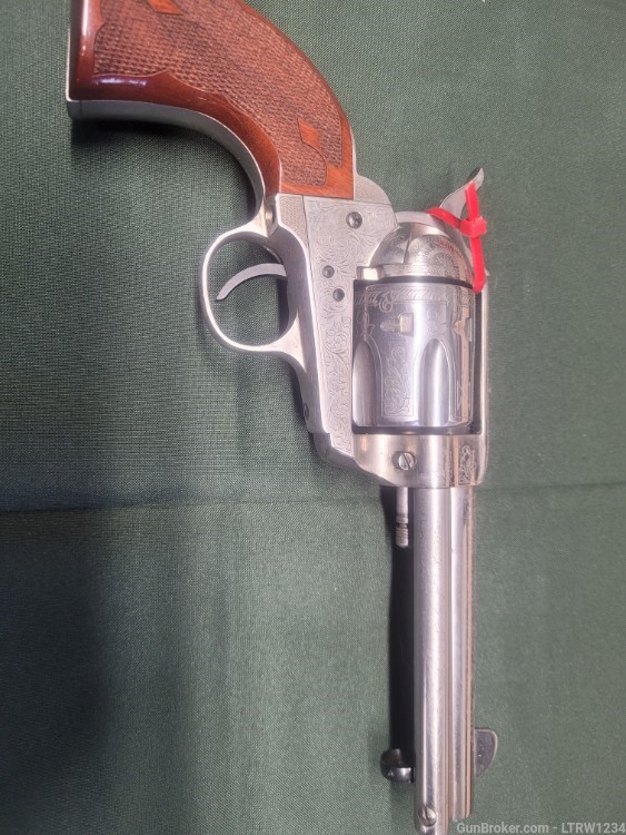 Cimmeron/Pietta 45LC SAA engraved revolver.-img-0