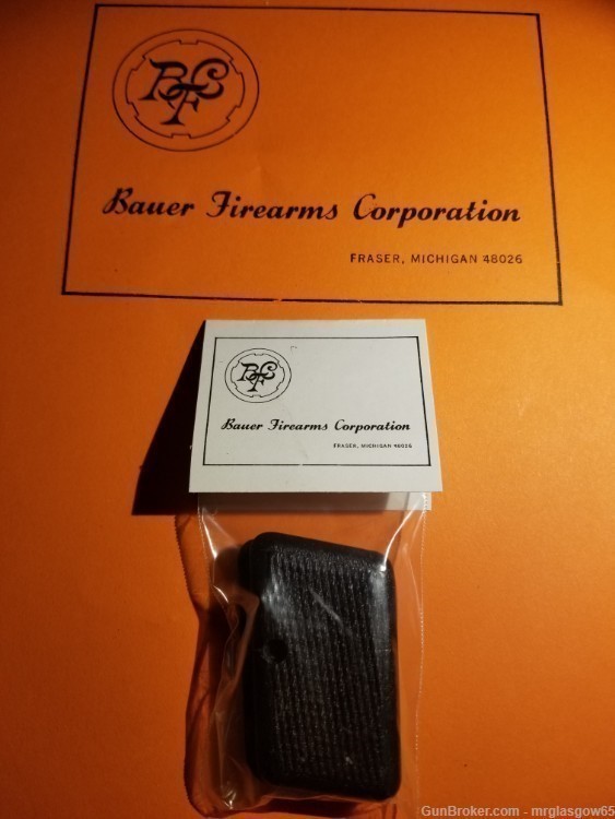 Bauer Fraser FN Baby Browning 25 ACP Black Checkered grips-img-0