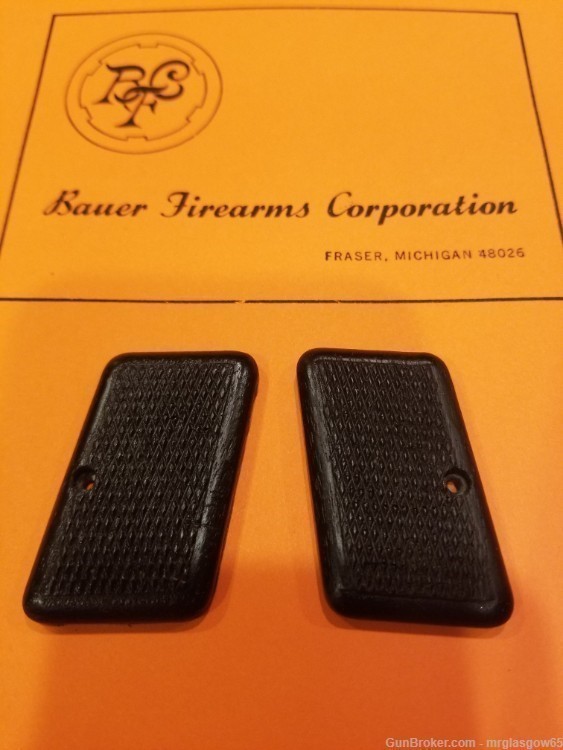 Bauer Fraser FN Baby Browning 25 ACP Black Checkered grips-img-5