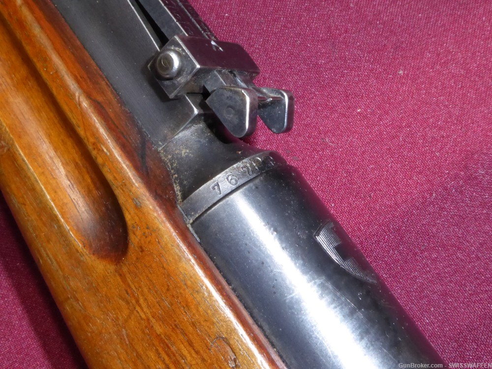 SWISS K31 SCHMIDT RUBIN MATCHING NUMBER MUZZLE 7.51mm EXCELLENT 1941-img-3