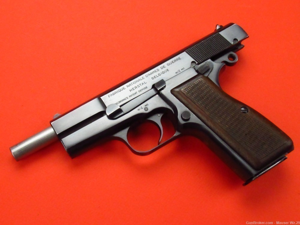 Rare 1948  Browning Hi Power Belgian pistol 9mm Luger P38 Mauser FN Herstal-img-53