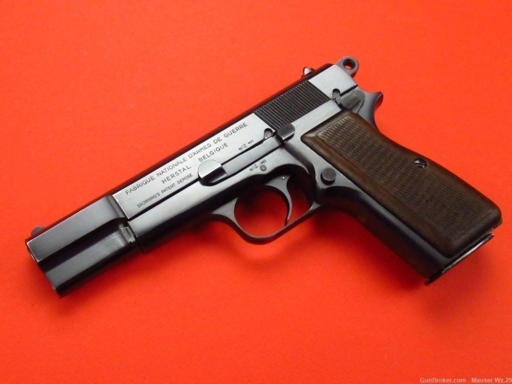 Rare 1948  Browning Hi Power Belgian pistol 9mm Luger P38 Mauser FN Herstal-img-0