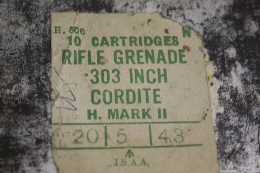 British 303 Grenade Launching Blanks In Original Tin WW2-img-1