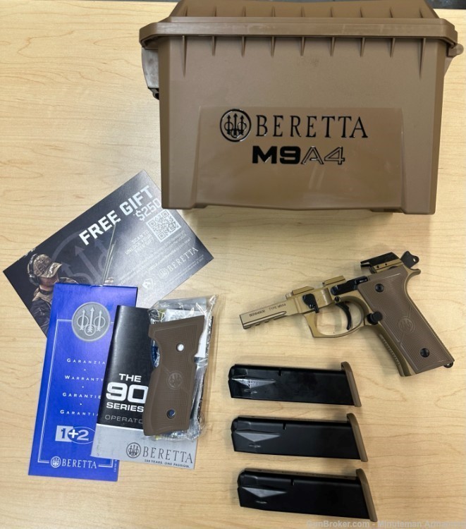 Beretta M9A4 Complete OEM Frame DLC Trigger 92FS M9A3 M9 92 Full Size-img-0