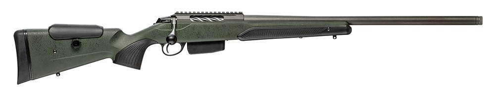 Tikka T3x Super Varmint 300 Win Mag Rifle 23.70 Black Webbed Green JRTXRSV3-img-0