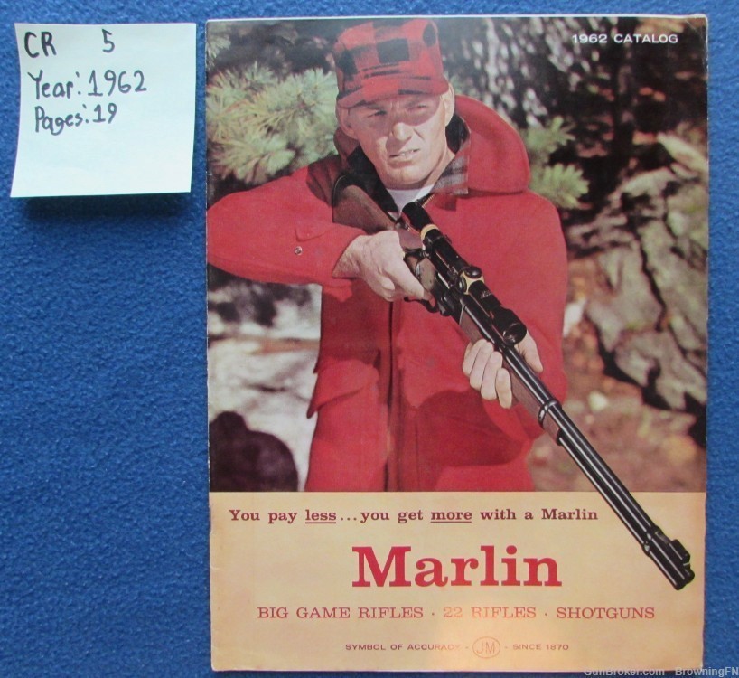 Vintage 1962 Marlin Catalog All Models Listed-img-0