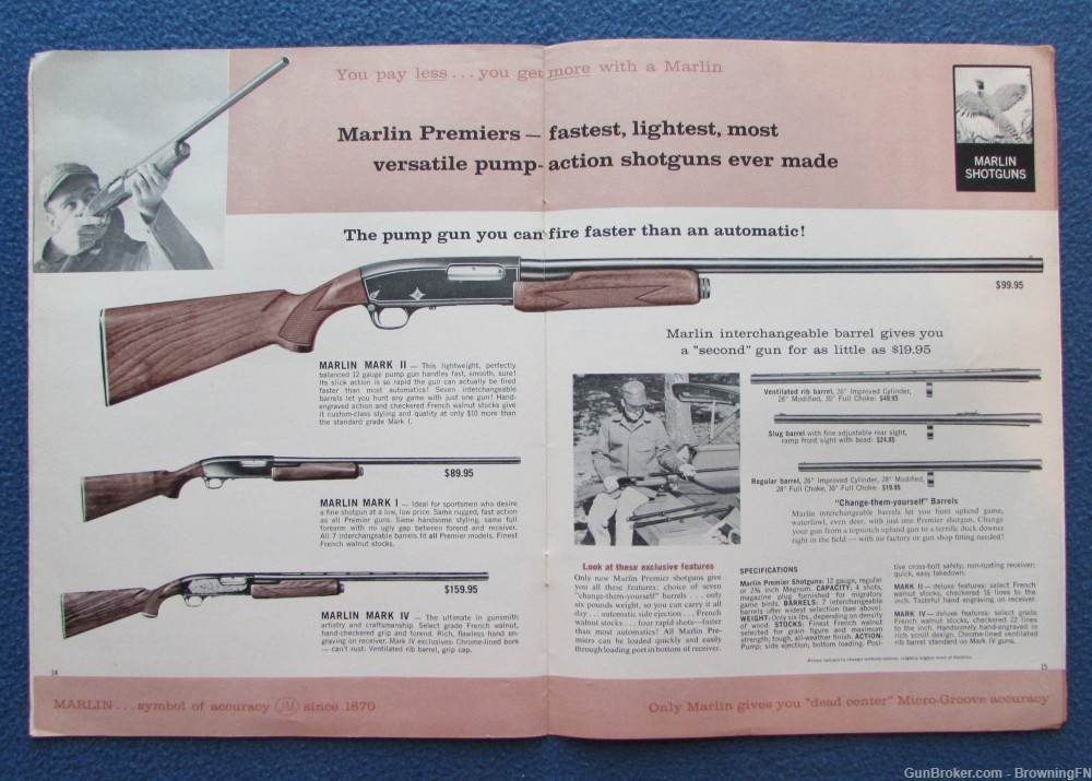 Vintage 1962 Marlin Catalog All Models Listed-img-2