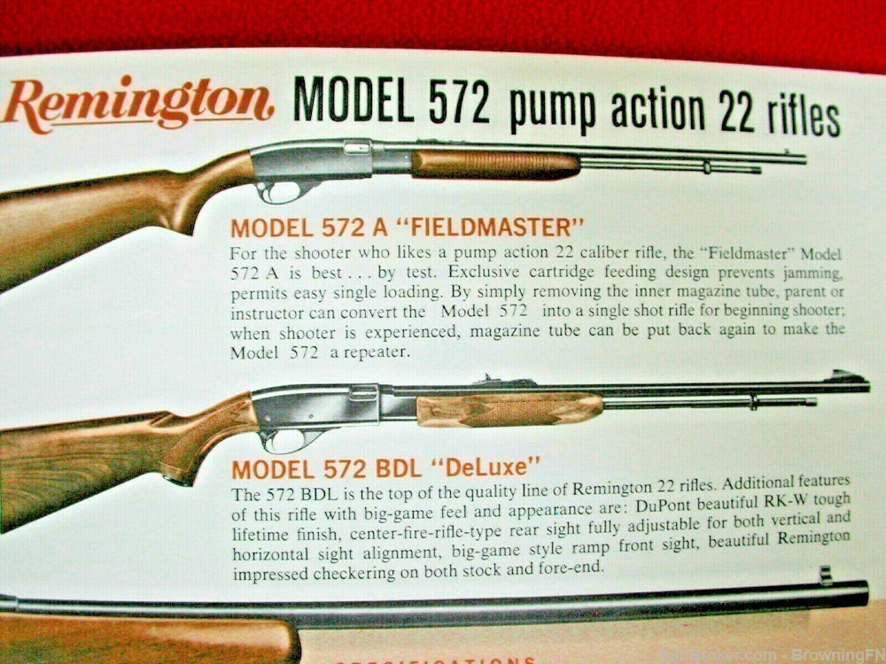 Orig Remington 1971 Catalog Model XP-100 580 540 572 788 Nylon 66 77 Apache-img-2