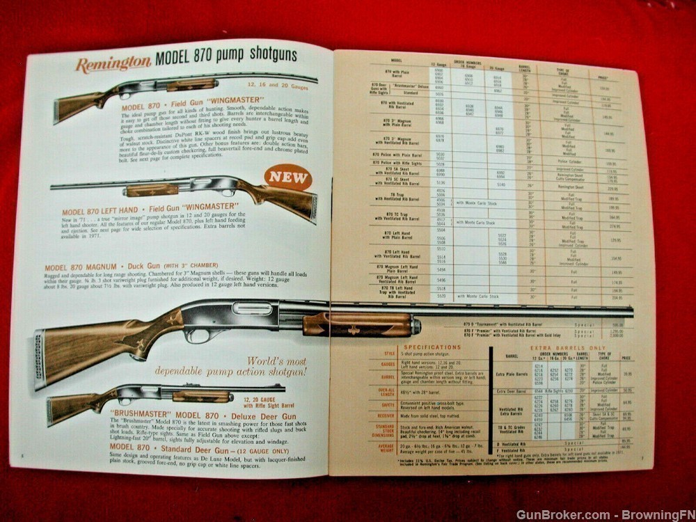 Orig Remington 1971 Catalog Model XP-100 580 540 572 788 Nylon 66 77 Apache-img-8