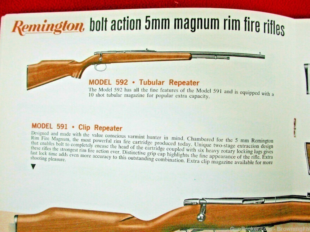 Orig Remington 1971 Catalog Model XP-100 580 540 572 788 Nylon 66 77 Apache-img-6