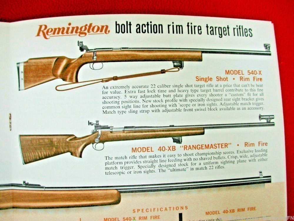 Orig Remington 1971 Catalog Model XP-100 580 540 572 788 Nylon 66 77 Apache-img-10
