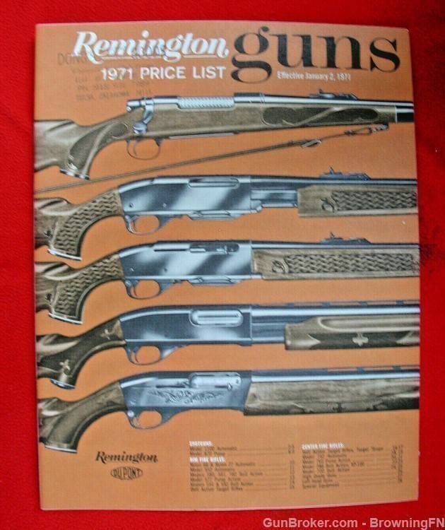 Orig Remington 1971 Catalog Model XP-100 580 540 572 788 Nylon 66 77 Apache-img-0