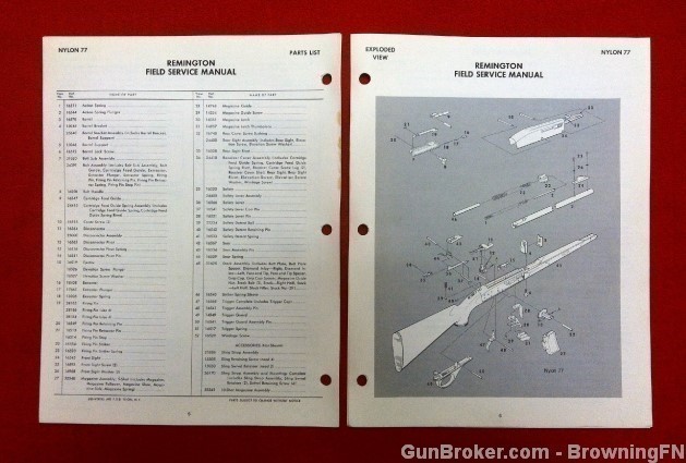 Orig Remington Nylon 77 Field Service Owners Instruction Manual-img-1