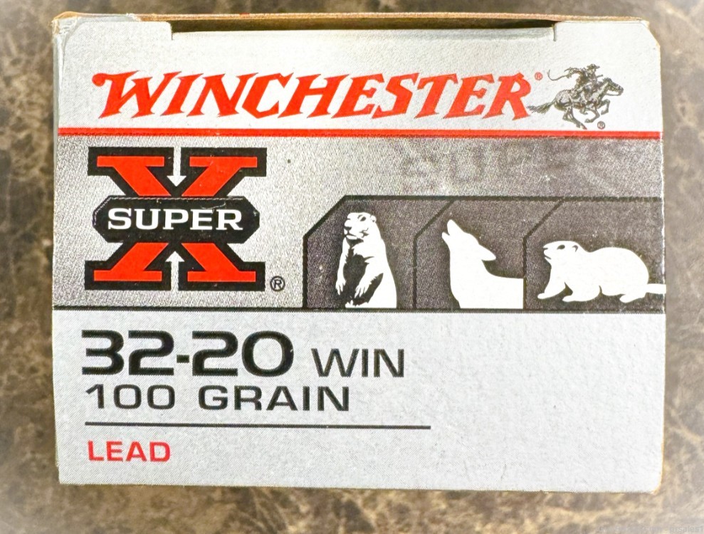 New Production 32-20 Winchester Box of 50 Super X 100 Grain-img-1